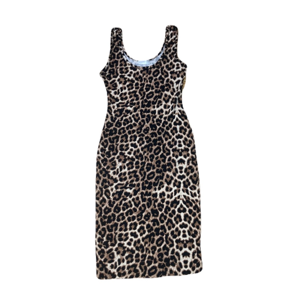 (SOLD) Leopard Print Sleeveless Dress